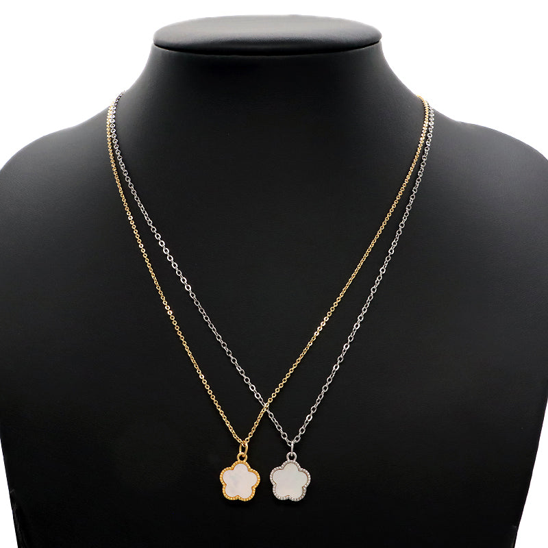 Custom New Manufacture Factory Shell Pendant Jewelry Gold Plated Stainless Steel Chain Natural Shell Pendant For Necklace