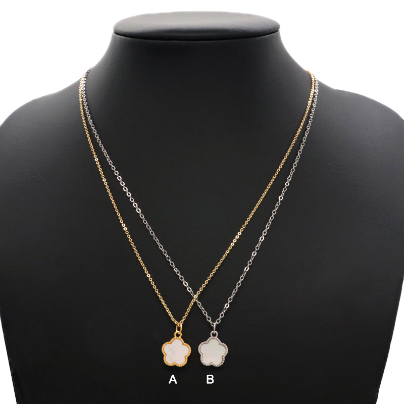 Custom New Manufacture Factory Shell Pendant Jewelry Gold Plated Stainless Steel Chain Natural Shell Pendant For Necklace