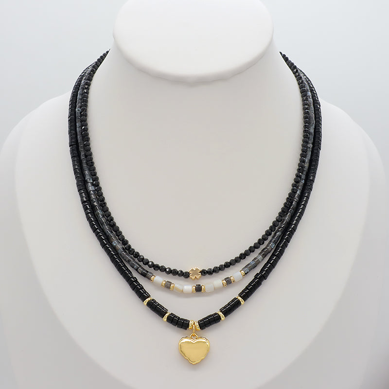 Design Wholesale Customized Simple Gold Plated Jewelry Handmade Natural Stone Beads Necklace