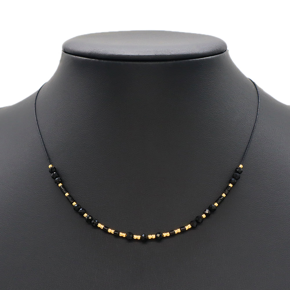 Custom Multi-color Natural Stone Brass Beads Handmade Necklace