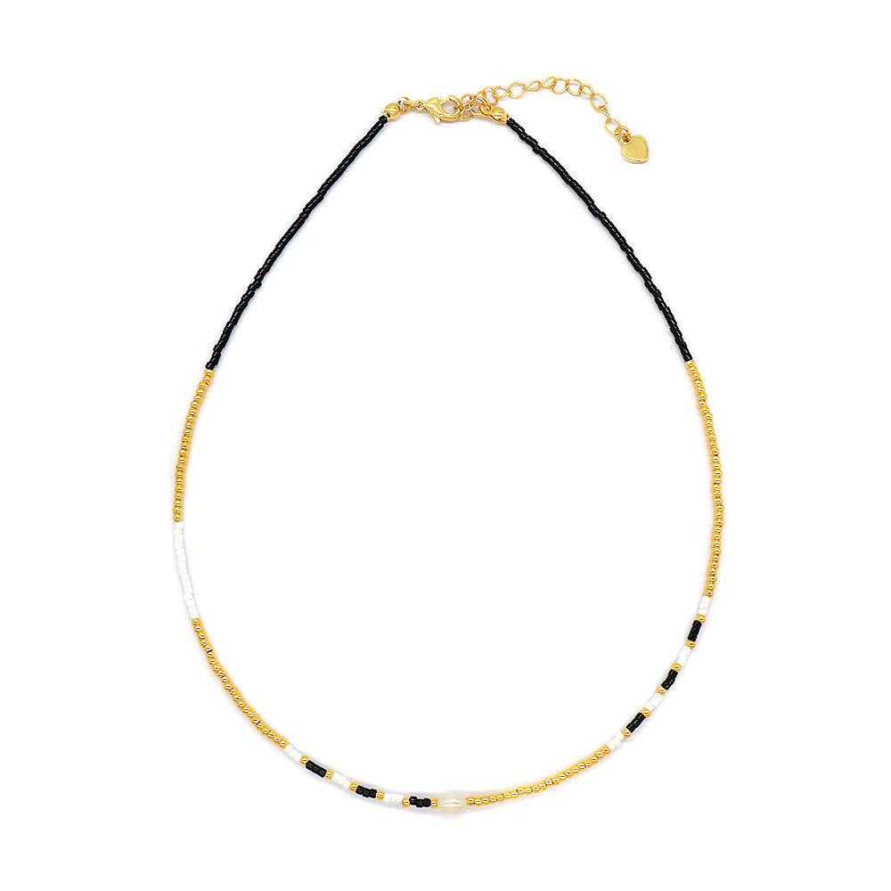 Custom Handmade 925 Sterling Silver Colorful Miyuki Beads Necklace