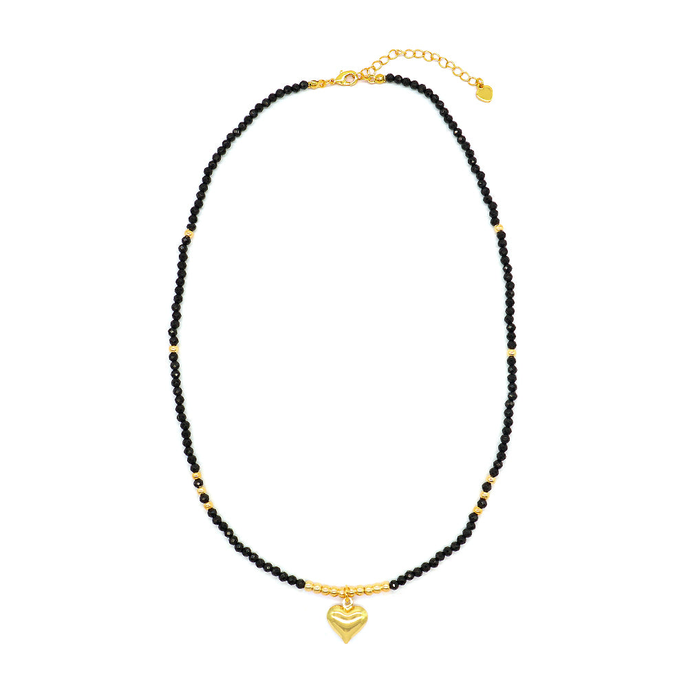 Handmade Custom Natural Stone Beads Jewelry Gold Plated Necklace
