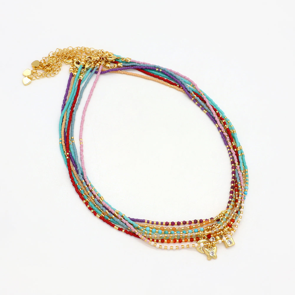 Handmade Custom Brass With Enamel Pendant Necklace With Chain Necklace