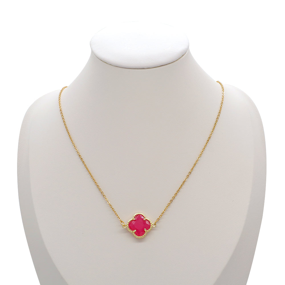 Handmade Custom Natural Stone Pendant Stainless Steel Necklace