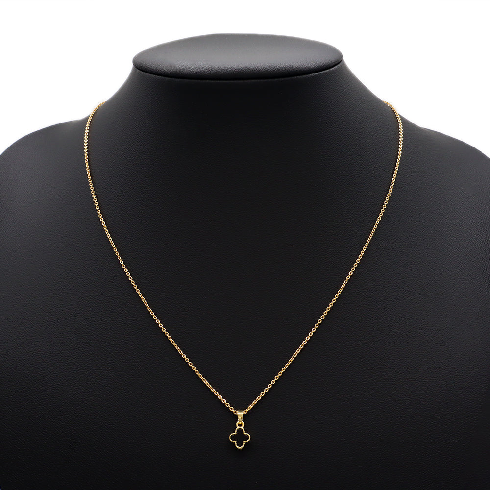 Handmade Custom Brass Natural Stone 7mm Charm Necklace