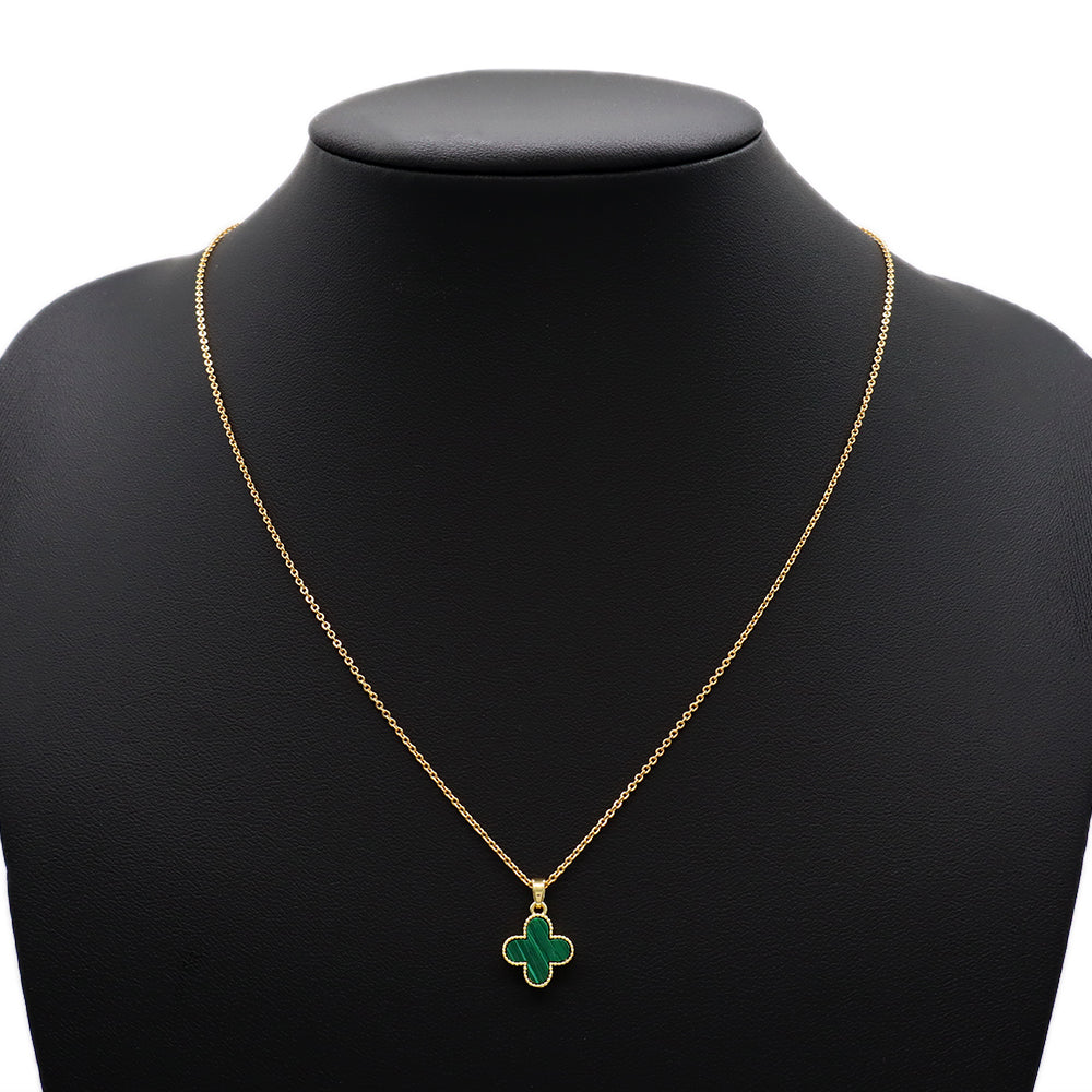 Handmade Custom Natural Stone Gold Plated Charm Necklace