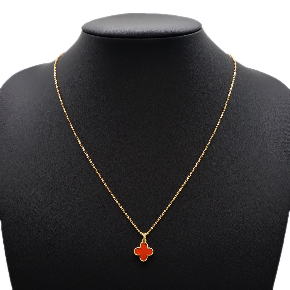 Handmade Custom Natural Stone Gold Plated Charm Necklace
