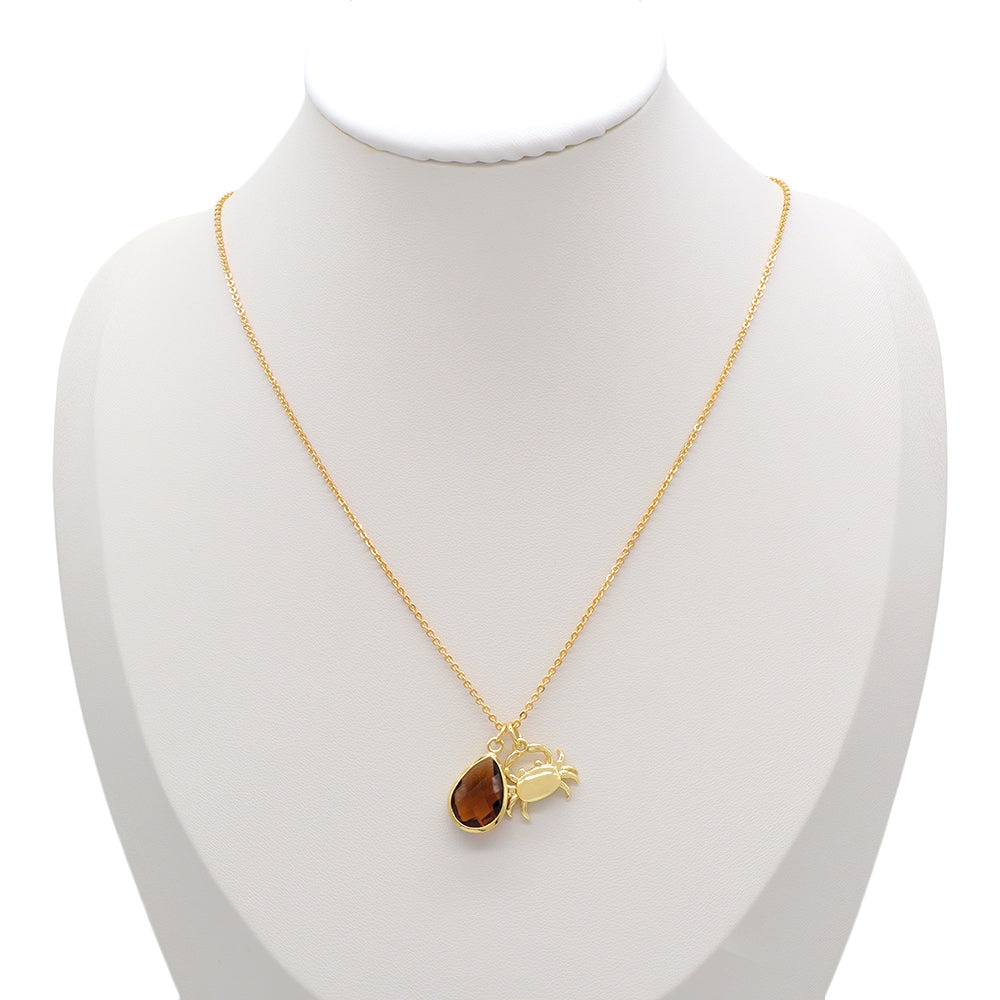 Handmade Custom Glass Crystal Pendant Necklace