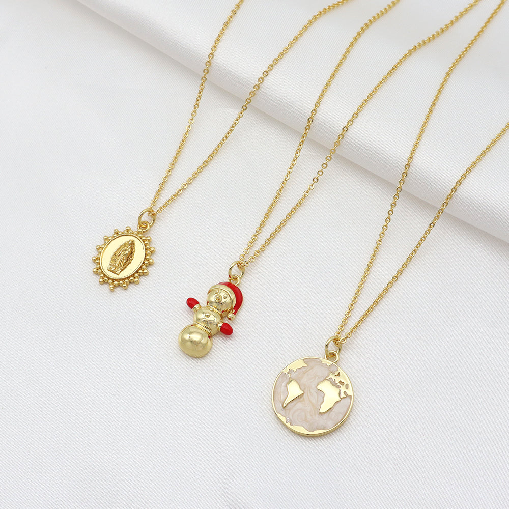 Handmade Customizable Brass Pendant Necklace