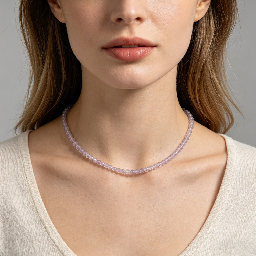 Handmade Customizable Natural Stone Beads Necklace