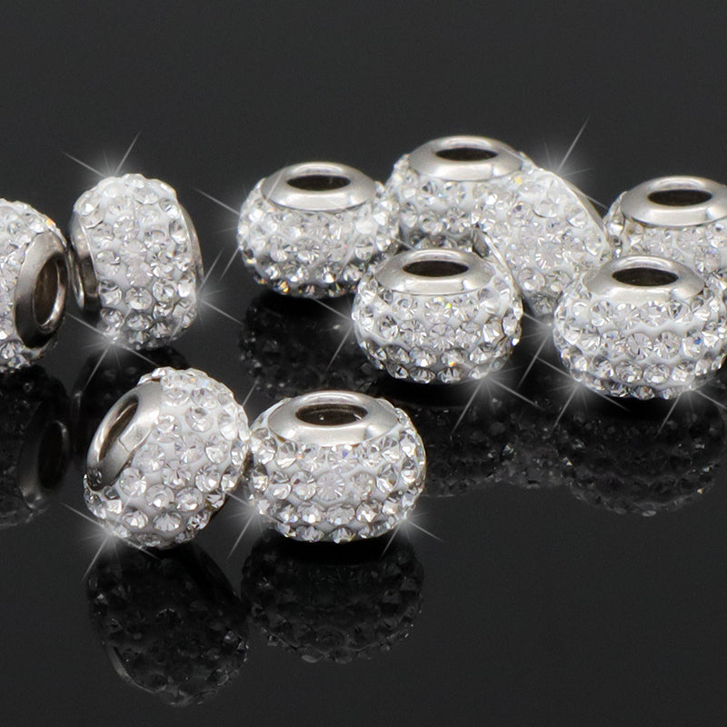Custom Trendy Women DIY Wholesale Handmade 925 Sterling Silver Clay Crystal Necklace Pendant Charm Jewelry