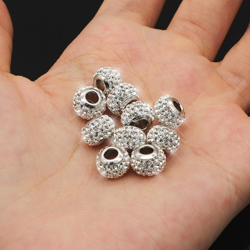 Custom Trendy Women DIY Wholesale Handmade 925 Sterling Silver Clay Crystal Necklace Pendant Charm Jewelry