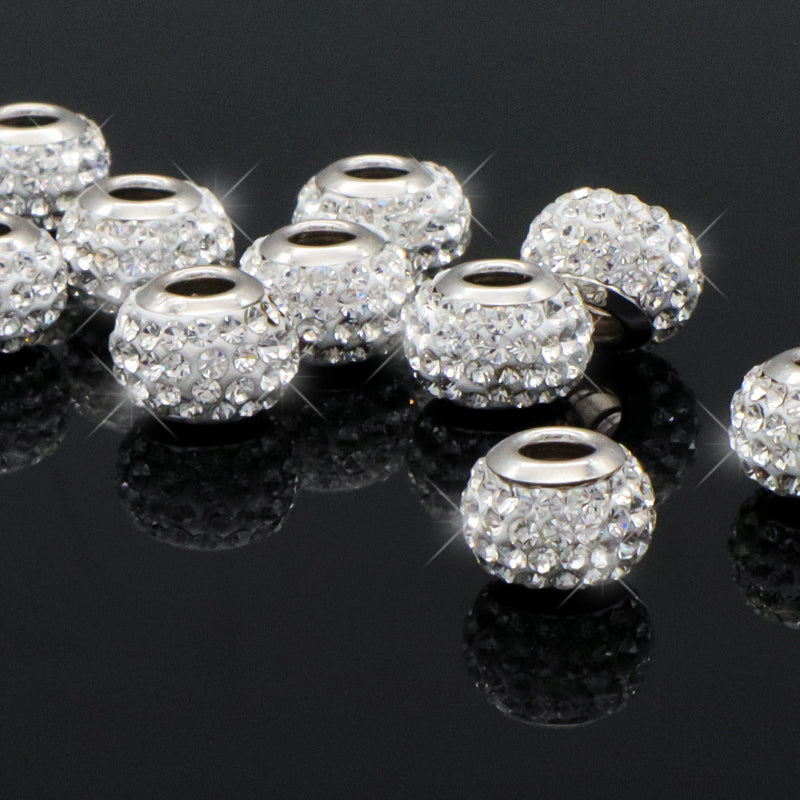Custom Trendy Women DIY Wholesale Handmade 925 Sterling Silver Clay Crystal Necklace Pendant Charm Jewelry
