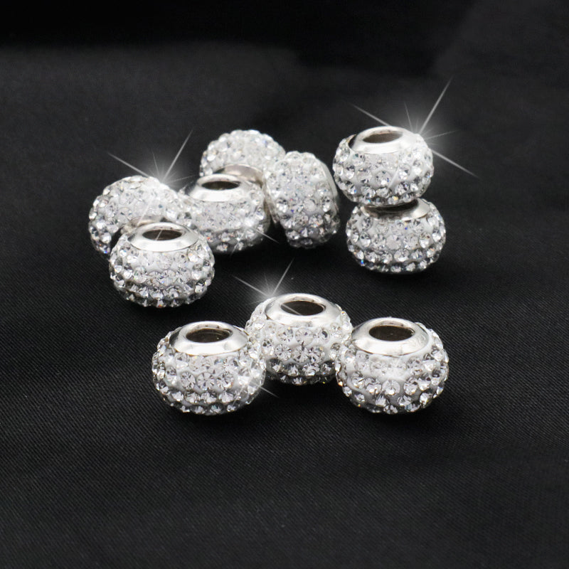 Custom Trendy Women DIY Wholesale Handmade 925 Sterling Silver Clay Crystal Necklace Pendant Charm Jewelry