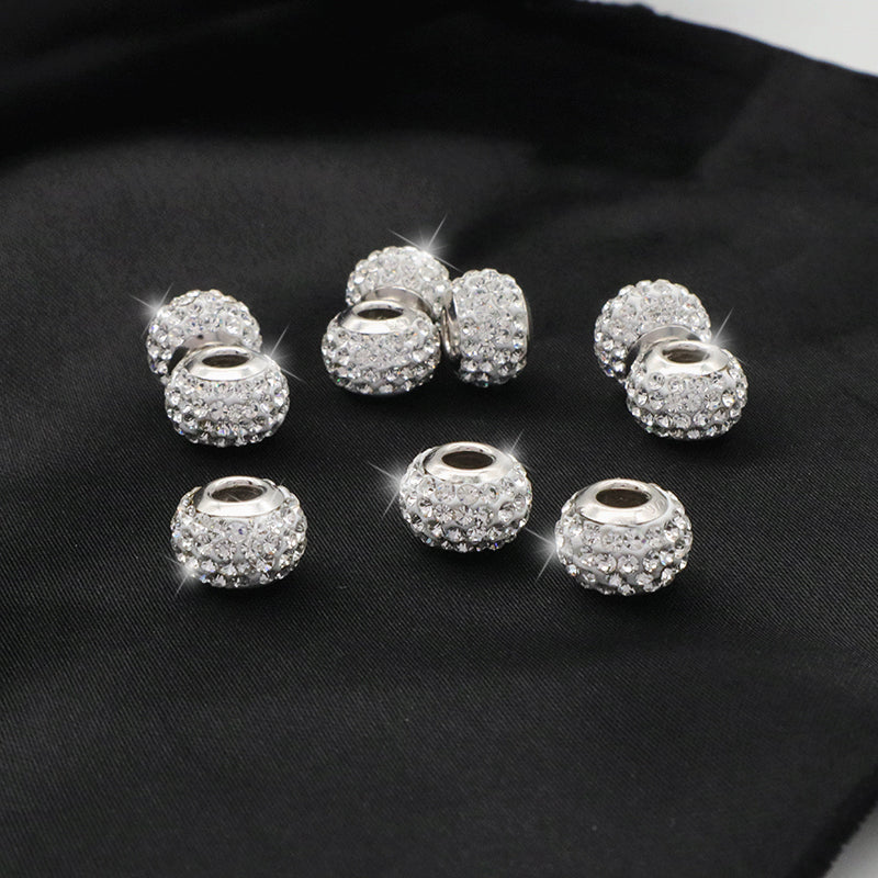 Custom Trendy Women DIY Wholesale Handmade 925 Sterling Silver Clay Crystal Necklace Pendant Charm Jewelry