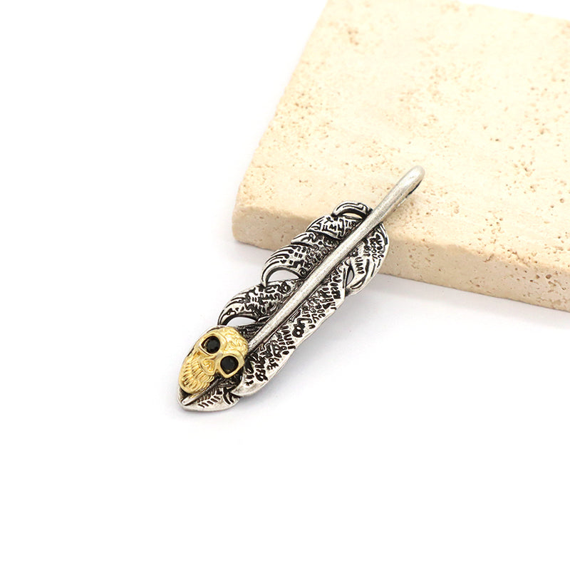 Hot Selling China Factory Wholesale Manufacture Fashion Custom Wholesale Gold Plated Vintage Skull Pendant For Necklace