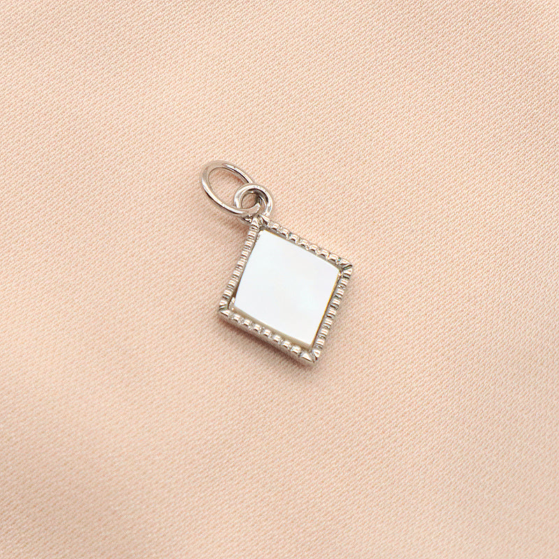Newest Wholesale Custom Manufacture Factory Charm Women Gold Plated Prismatic Shell Pendant For Jewelry Accessories