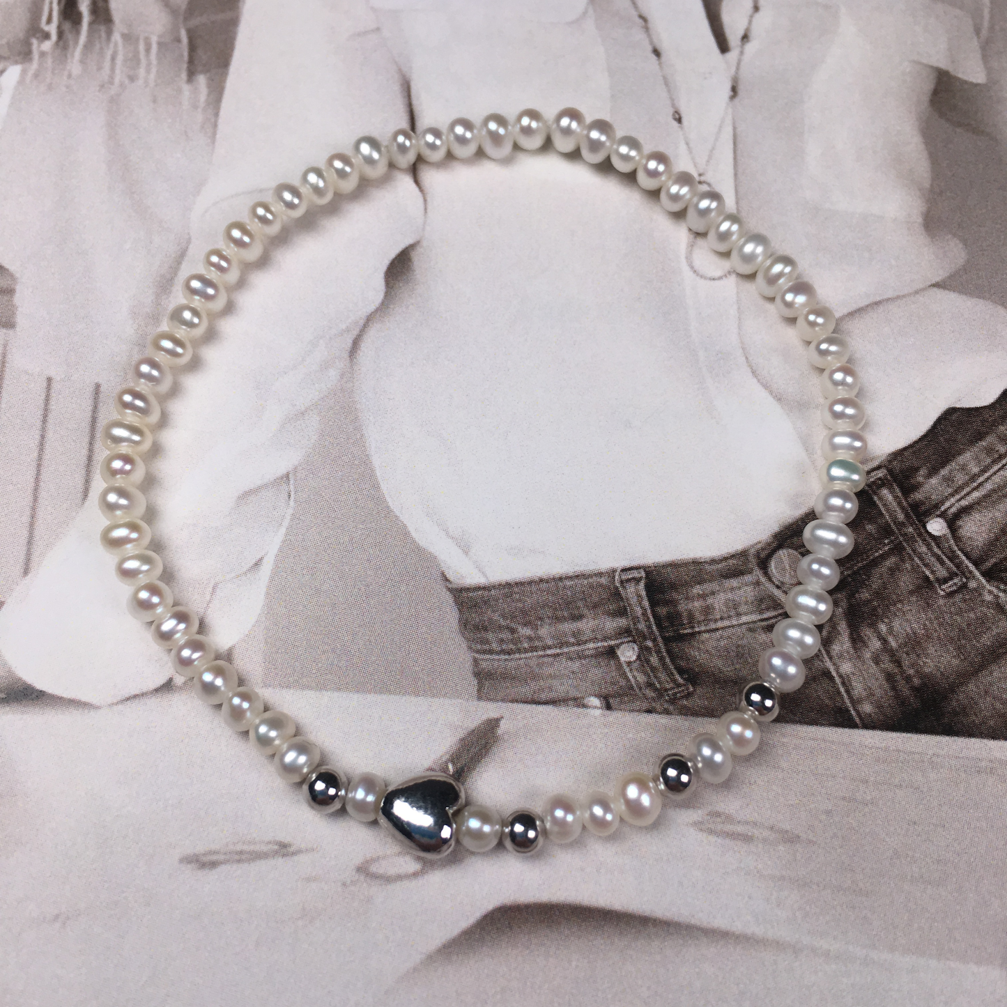 NEW gift friend very good quality fresh water pearl and silver beads bracelet with 925 silver charms bracelet for girl