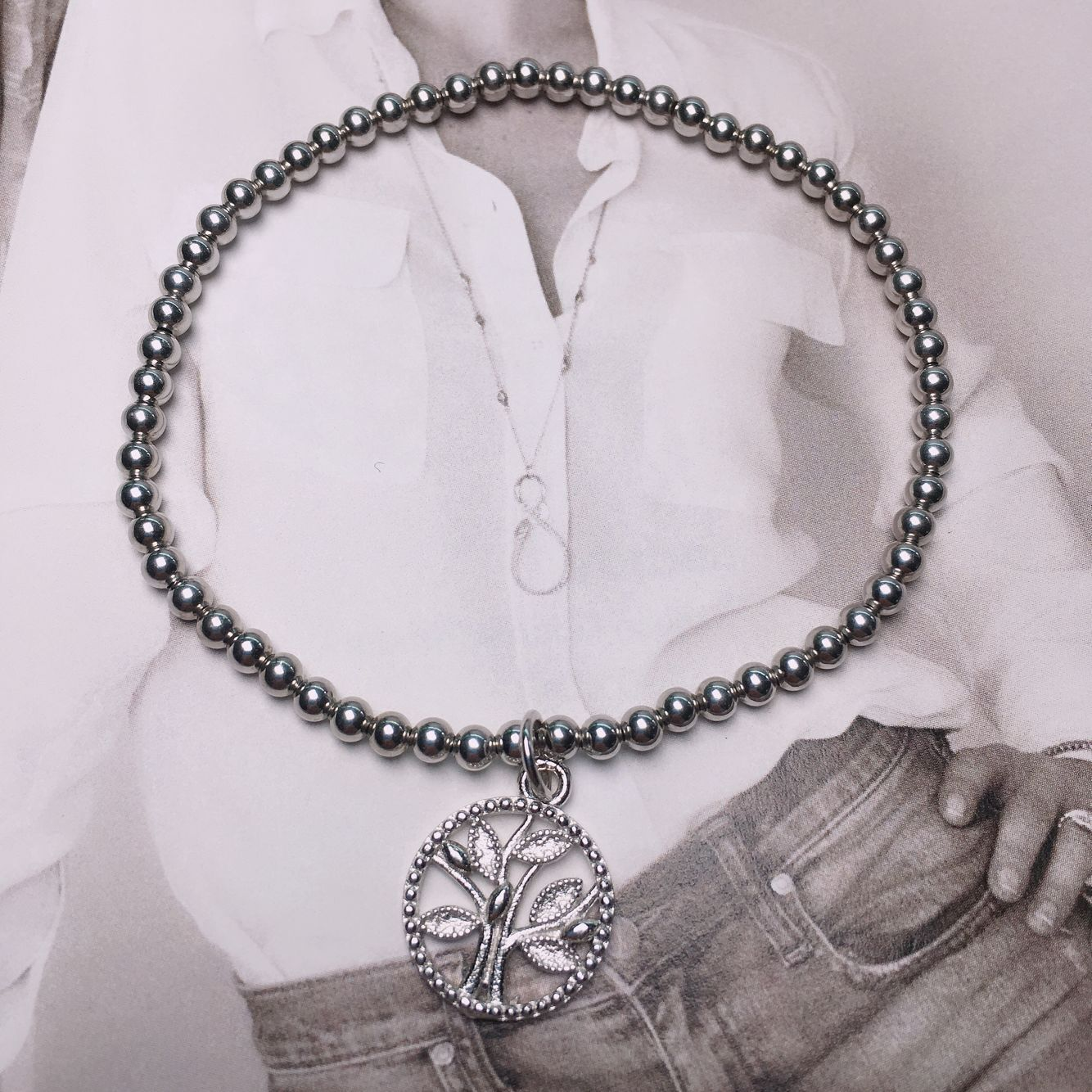 NEW gift friend very good quality fresh water pearl and silver beads bracelet with 925 silver charms bracelet for girl