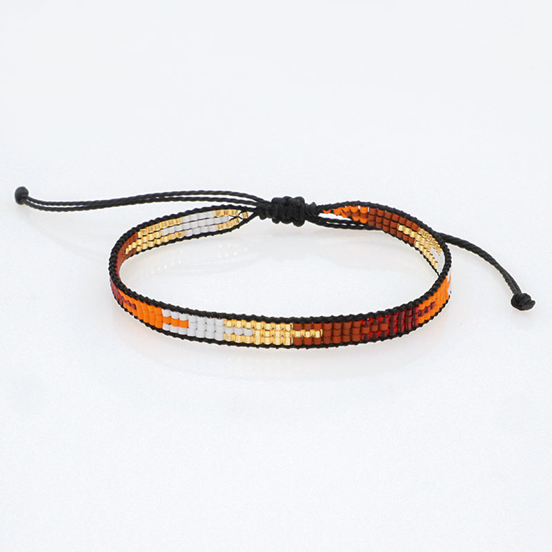 Fashion Design Custom String Miyuki Beads Bracelet Bangle Jewelry adjustable handmade Miyuki Bracelet for Teen Girl Women