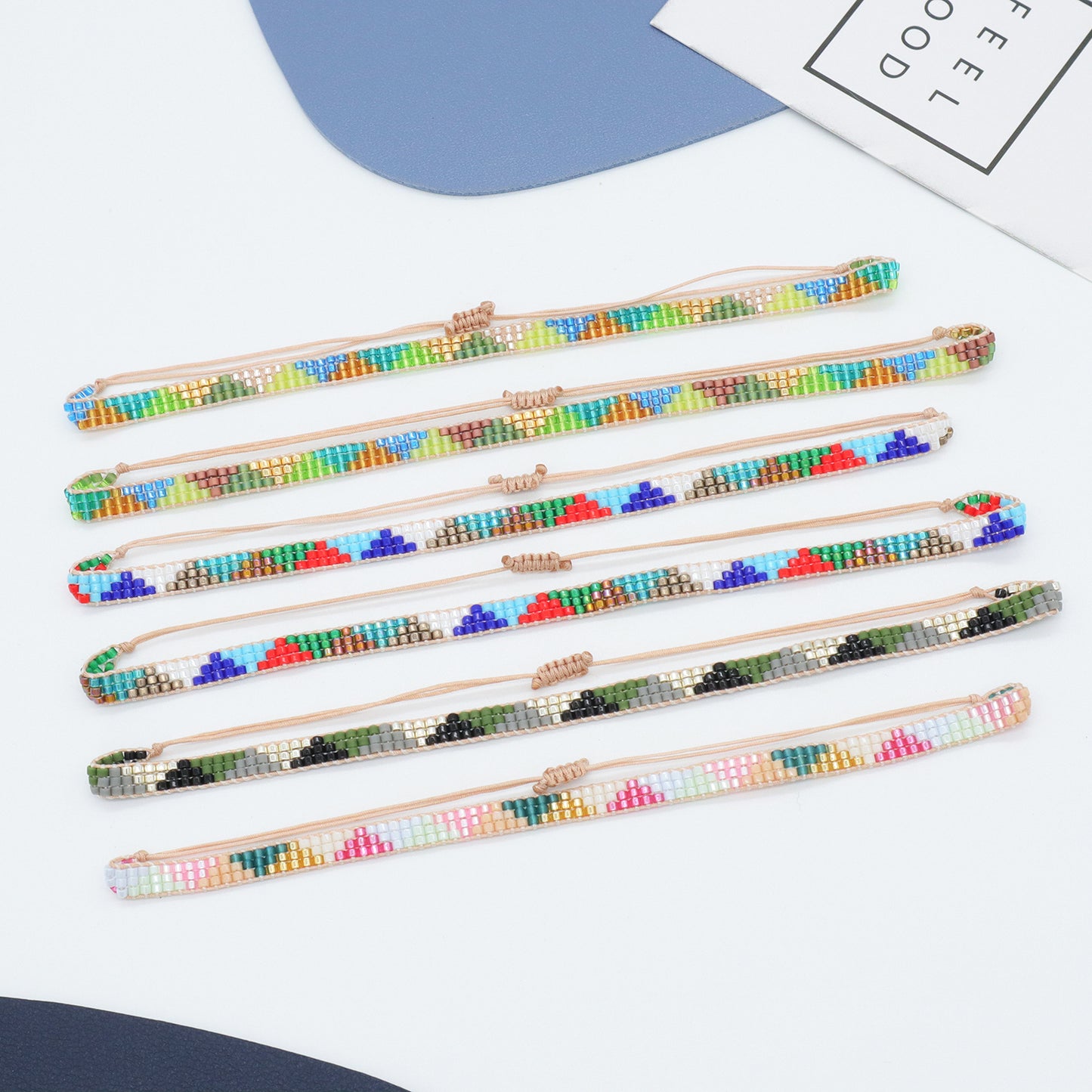 Popular Boho Jewelry Handmade Custom Miyuki bracelet bangle Fashion adjustable Woven Seed Bead Miyuki Bracelet for Women