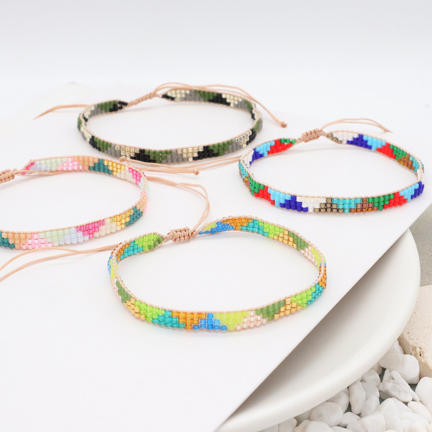 Popular Boho Jewelry Handmade Custom Miyuki bracelet bangle Fashion adjustable Woven Seed Bead Miyuki Bracelet for Women