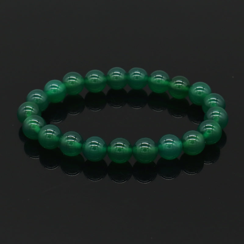 Custom OEM Handmade 8mm Clear Quartz Pink Aventurine Eagle Eye Agate Labradorite Gemstone Elastic Natural Stone Beads Bracelet