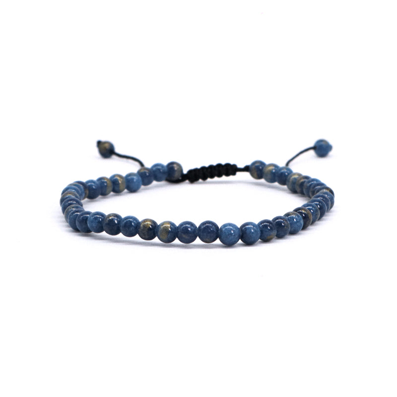 New Bulk Sale Fashion Handmade Customized Adjustable 4mm Natural Colorful Jade Beads Cord Braided Macrame Bracelet For Women Men