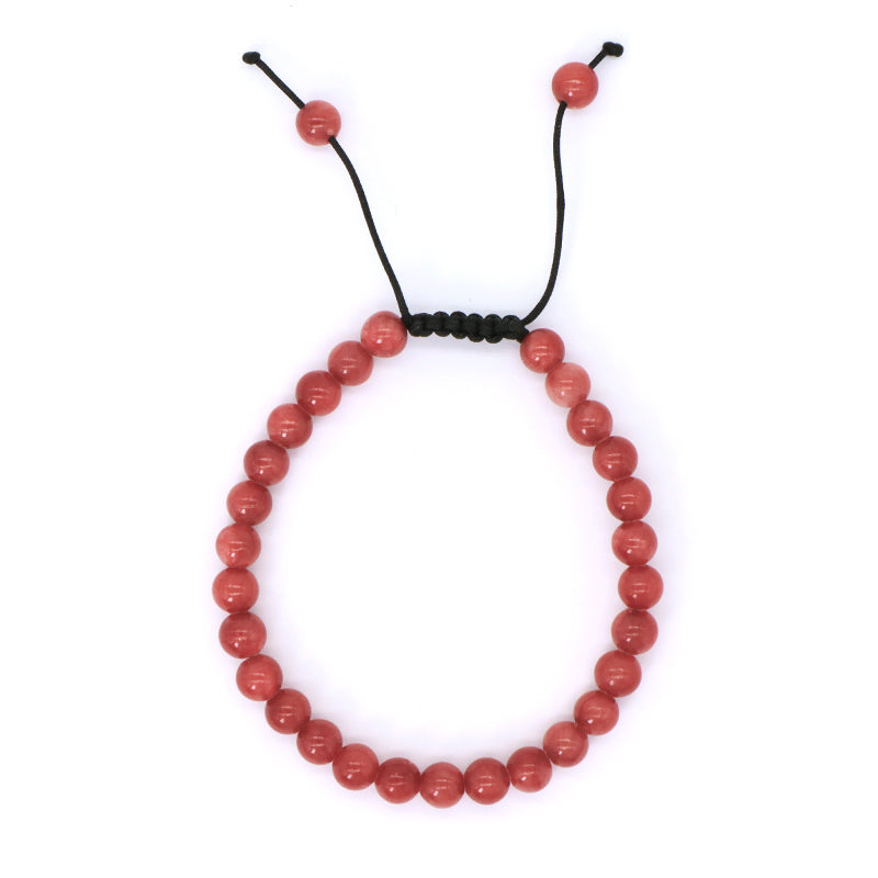 New Arrival Custom Fashion Handmade 6mm Natural Colorful Jade Bead Adjustable Woven Braided Friendship Macrame Bracelet For Women