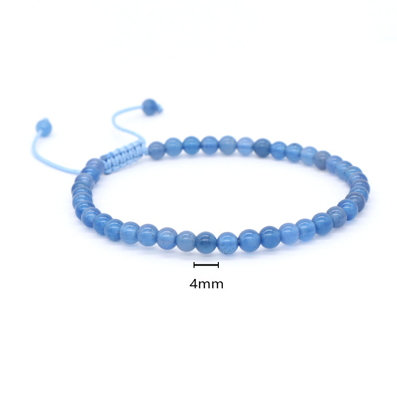 OEM Newest Women Men Fashion Friendship Handmade Adjustable Customized Woven Natural Stone Beaded Boho Macrame Knots Bracelet