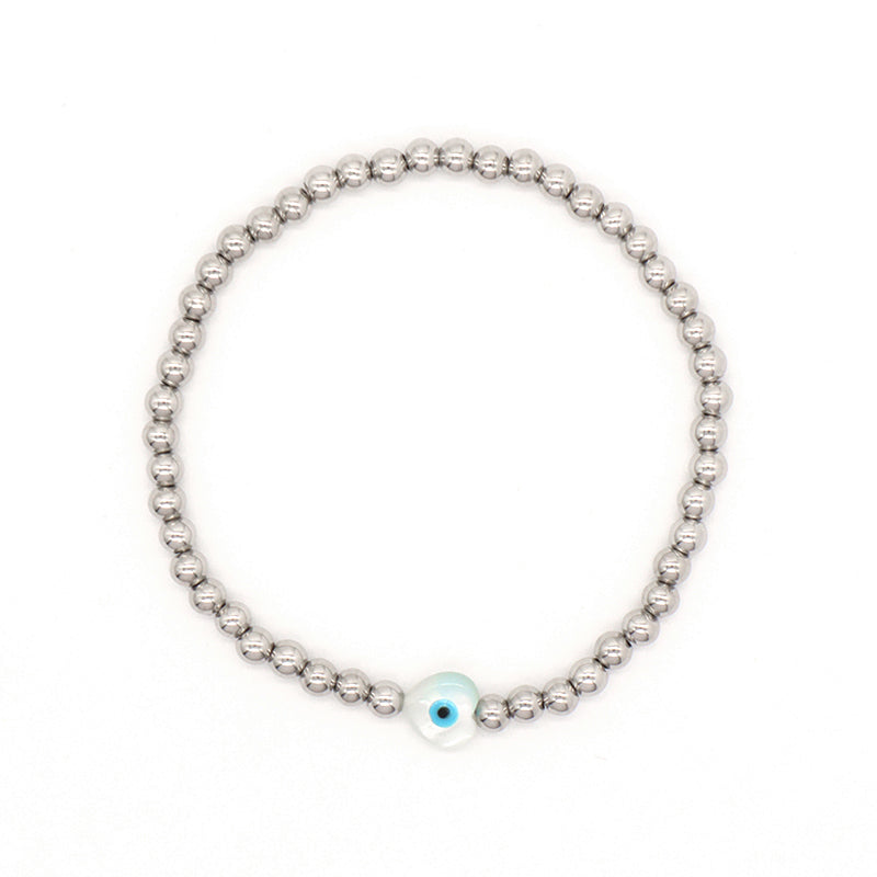 Handmade OEM Wholesale Fashion Customized Factory Stainless Steel Beads Star Hand Butterfly Love Heart Shell Charm Bracelet For Women Gift
