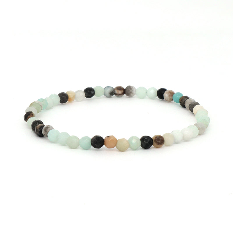 Handmade OEM Custom Wholesale Fashion Gemstone Elastic Energy Yoga 4mm Beaded Healing Natural Stone Bracelet For Women Jewelry