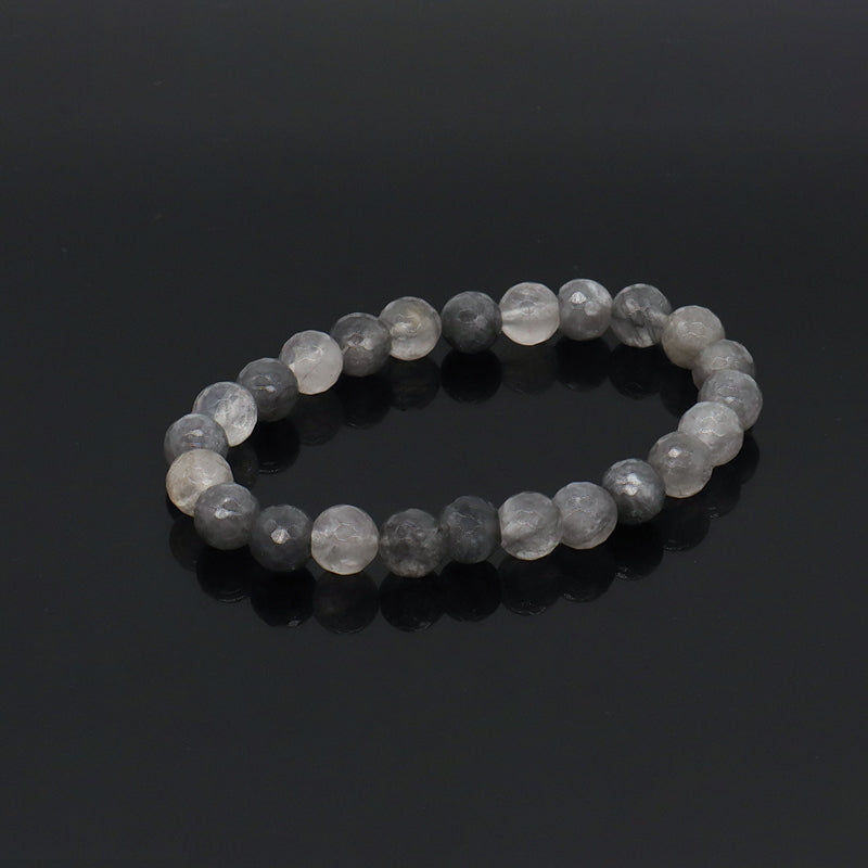 Customized Handmade Wholesale OEM Gemstone Elastic Energy Healing Yoga 8mm Beaded Natural Stone Bracelet For Women Jewelry