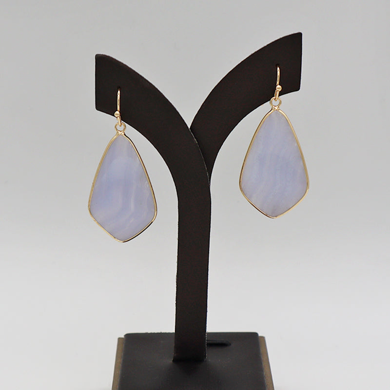 Summer natural stone color earrings