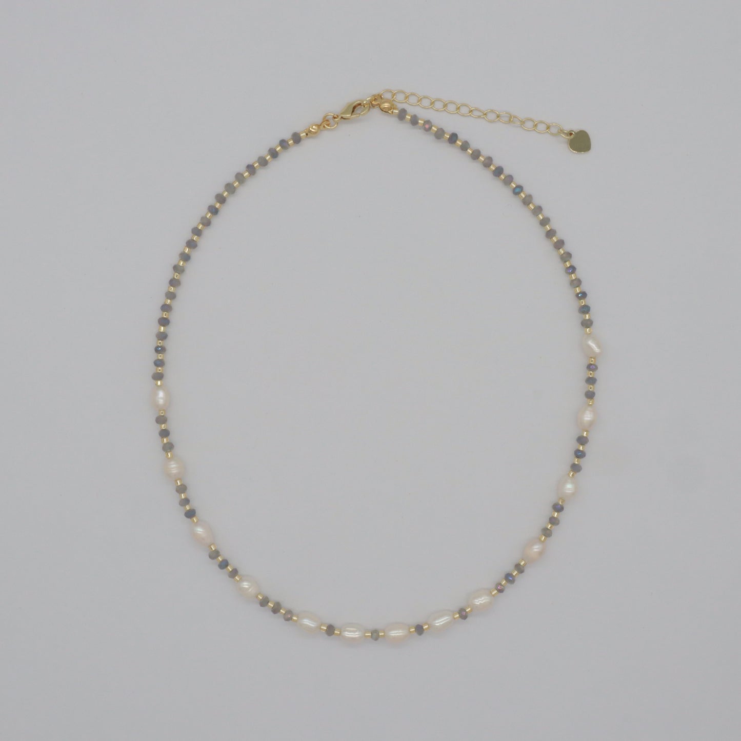 Newest  Wholesale Custom Fashion Handmade OEM Jewelry Gift Glass Crystal Beads Necklace Gold Plated Fresh Water Pearl Necklace