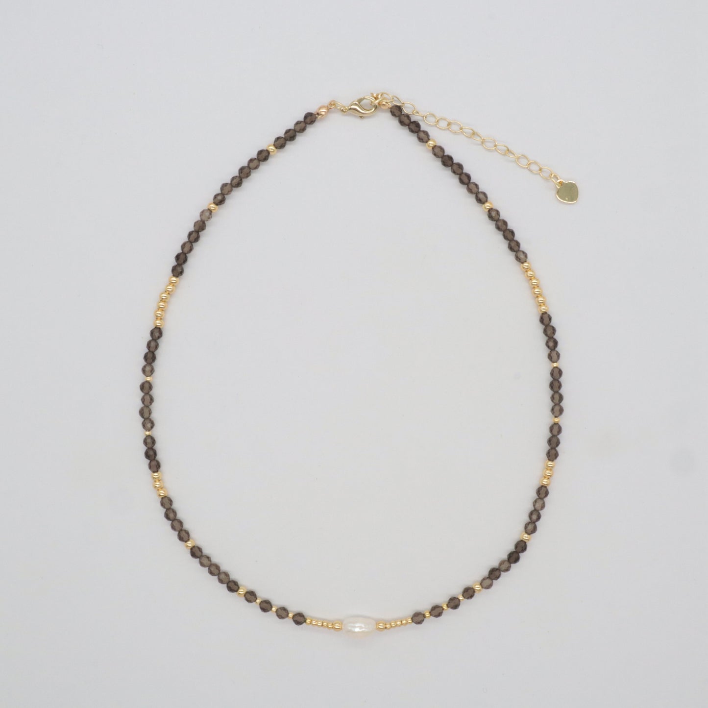 Custom Handmade 925 Sterling Silver Natural Stone Beads Jewelry Fresh Water Pearl Necklace