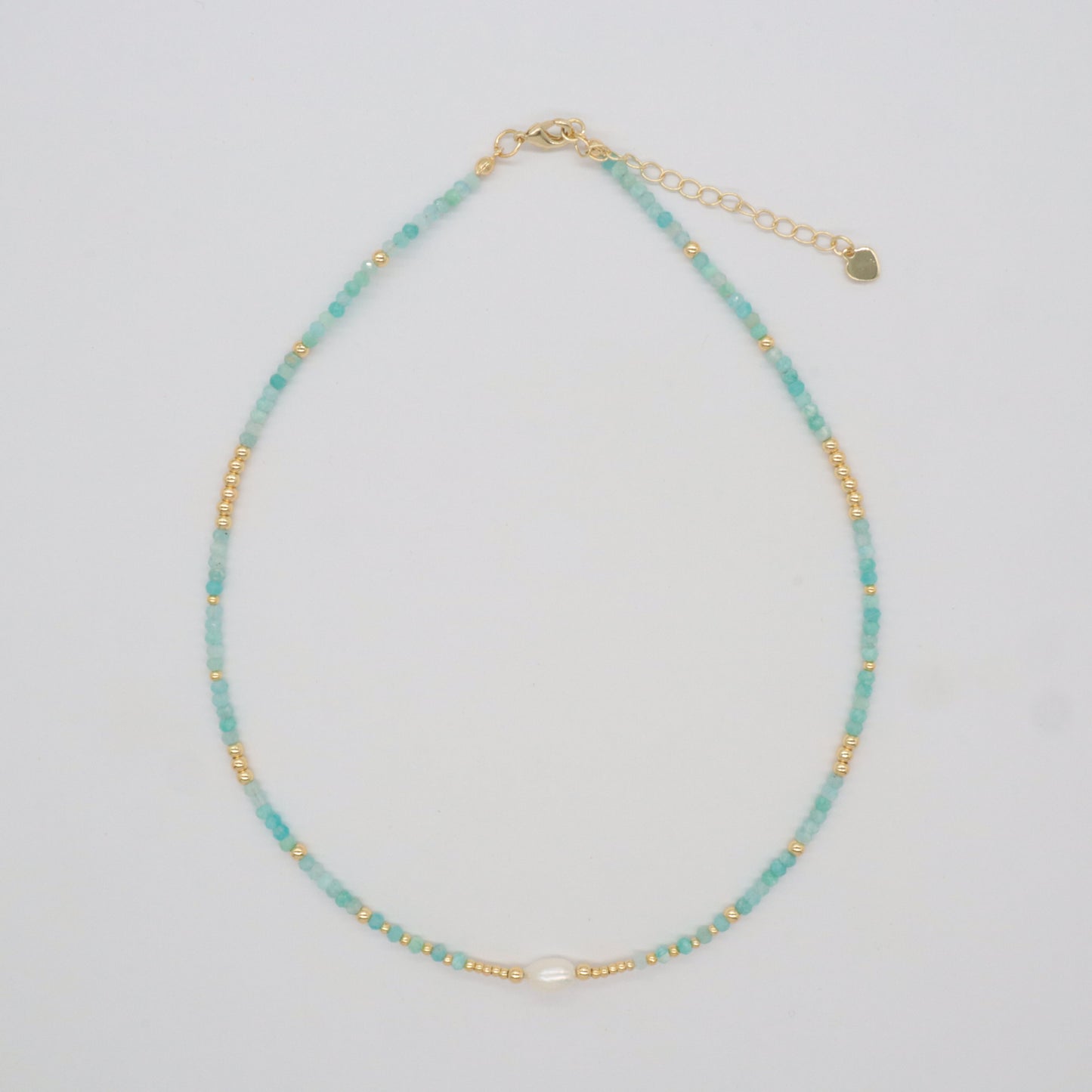 Custom Handmade 925 Sterling Silver Natural Stone Beads Jewelry Fresh Water Pearl Necklace