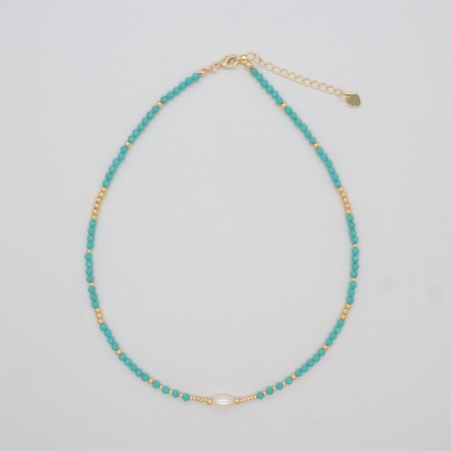 Custom Handmade 925 Sterling Silver Natural Stone Beads Jewelry Fresh Water Pearl Necklace