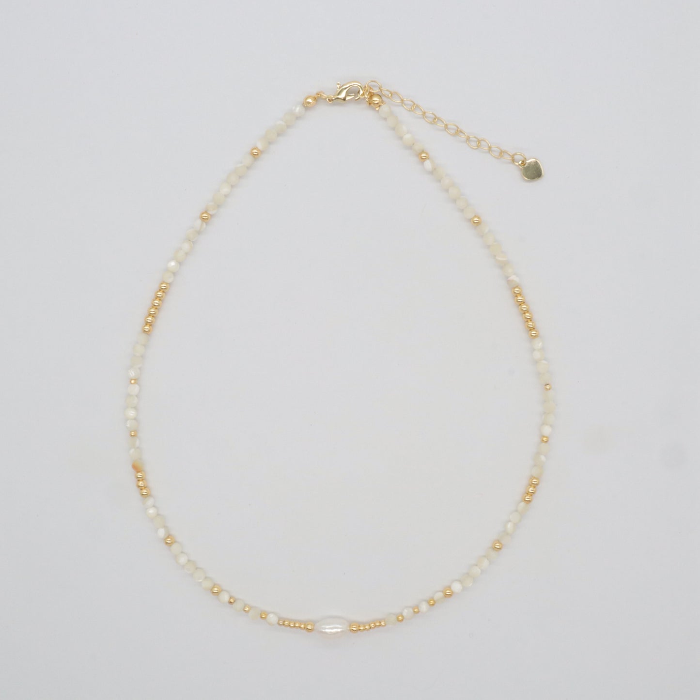 Custom Handmade 925 Sterling Silver Natural Stone Beads Jewelry Fresh Water Pearl Necklace