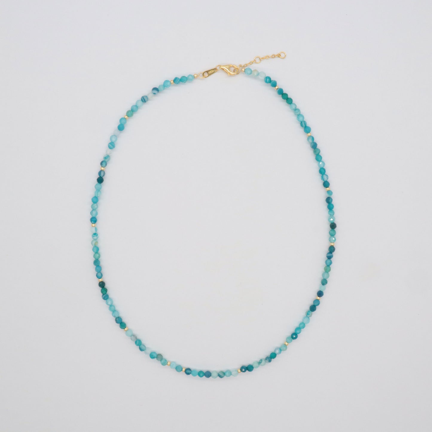 Custom Quality Manufacture Factory Wholesale Adjustable 925 Sterling Silver Handmade Natural Stone Necklace For Women