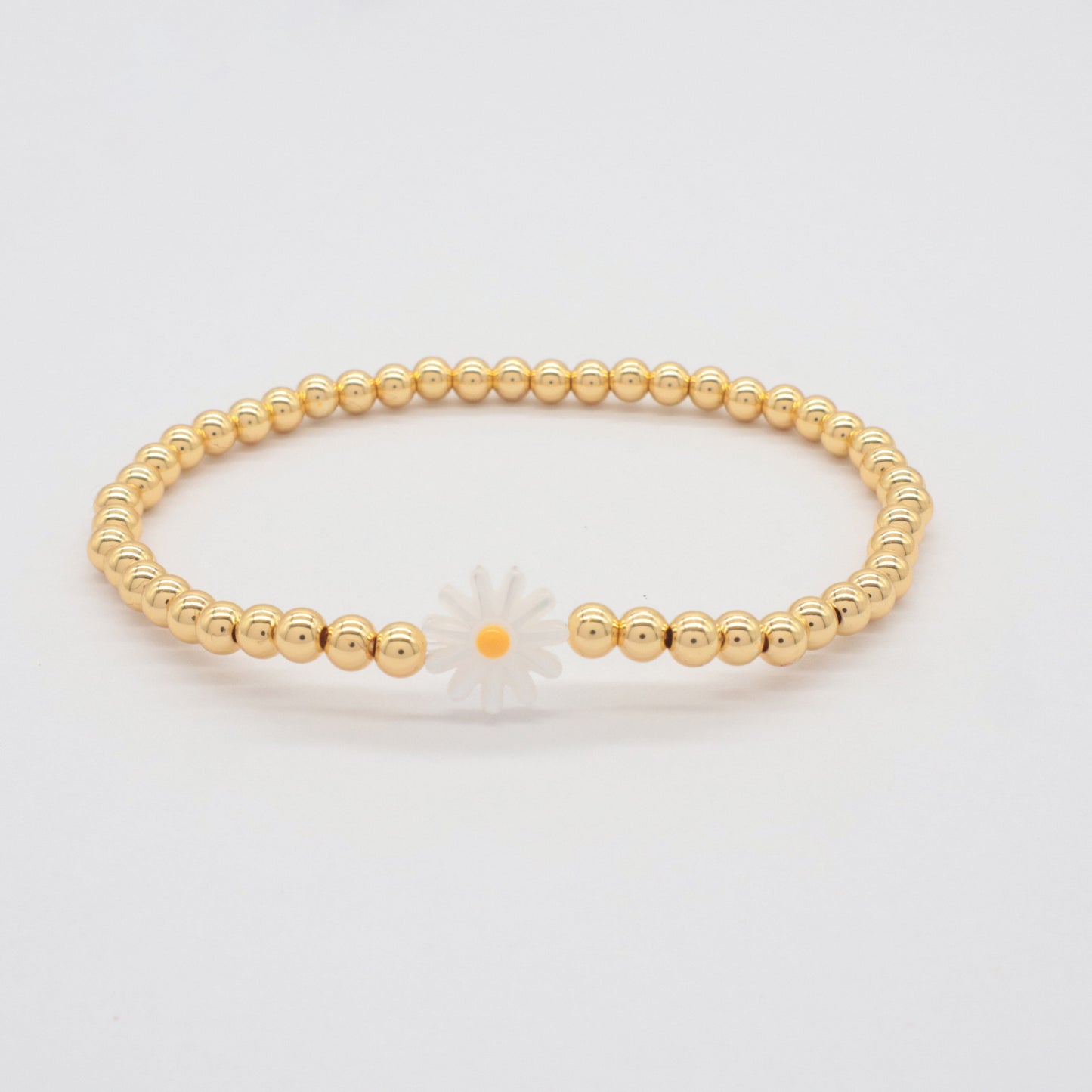 Wholesale Manufacture Newest Factory OEM Customized Handmade Fashionable 4mm Brass Bead Shell Charm Bracelet For Gift Women