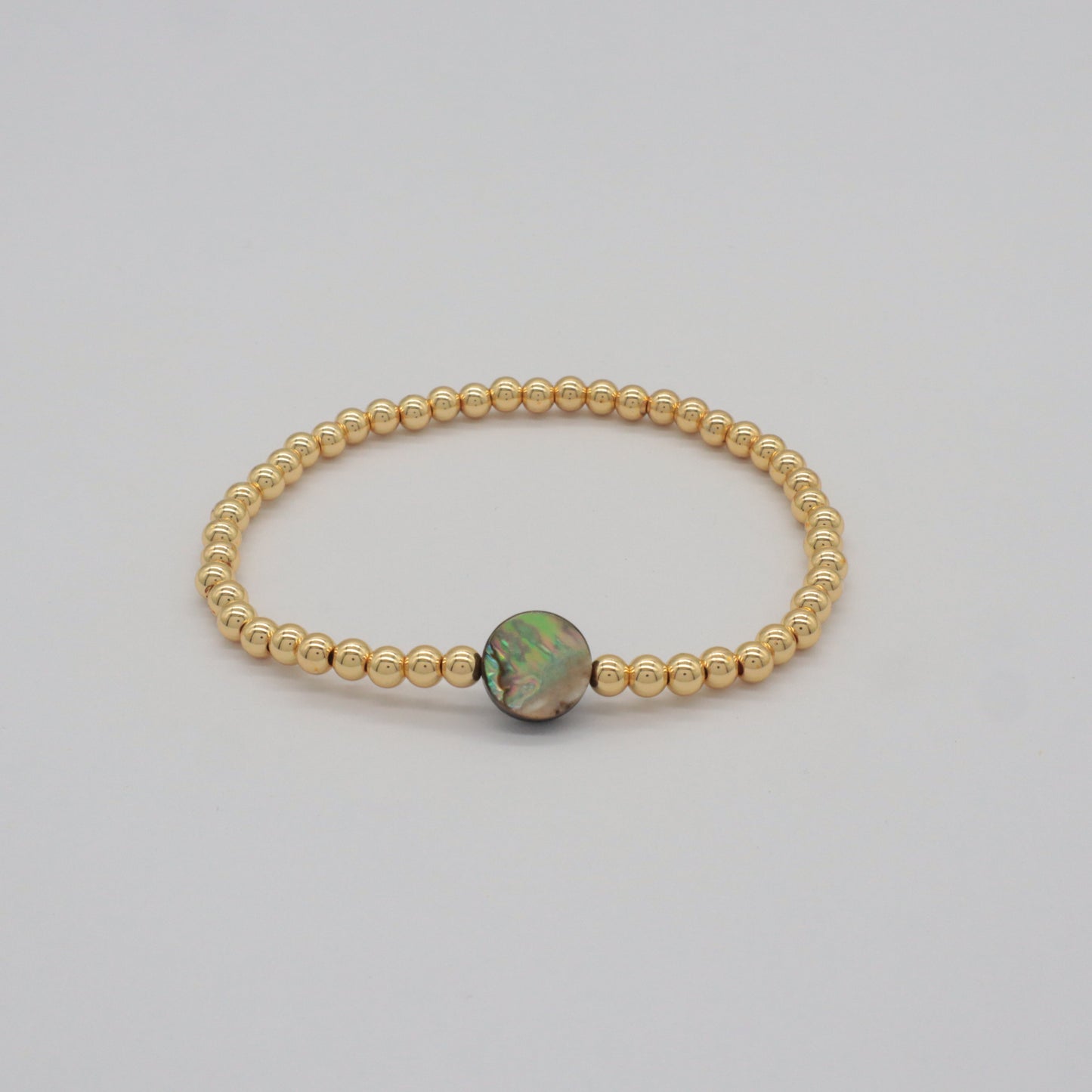 Wholesale Manufacture Newest Factory OEM Customized Handmade Fashionable 4mm Brass Bead Shell Charm Bracelet For Gift Women
