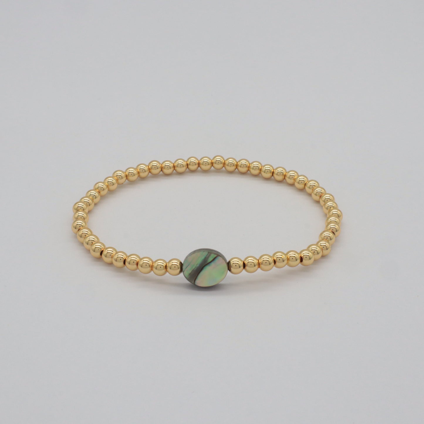 Wholesale Manufacture Newest Factory OEM Customized Handmade Fashionable 4mm Brass Bead Shell Charm Bracelet For Gift Women