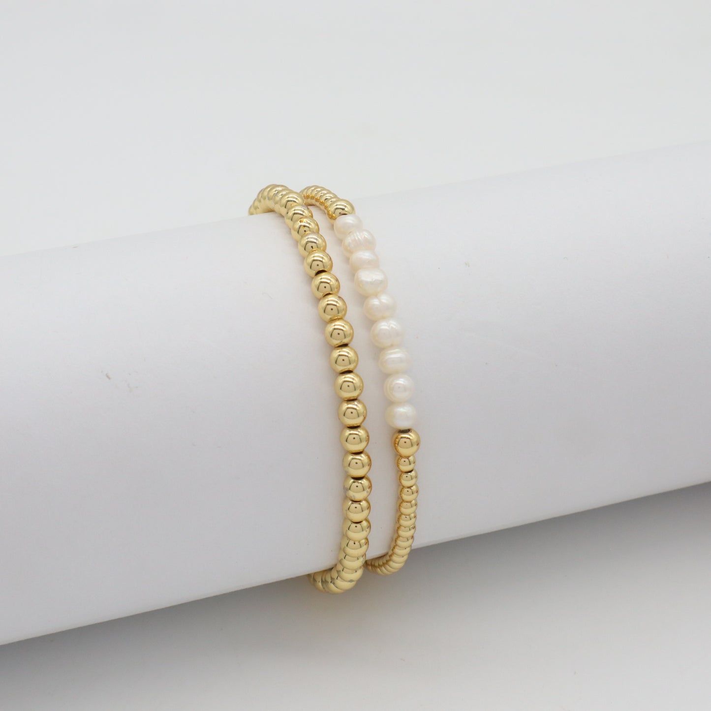 Wholesale Fashion Jewelry Designs Shell Charms Gold Plated Brass Beads Bracelet Collocation Jewelry Sets
