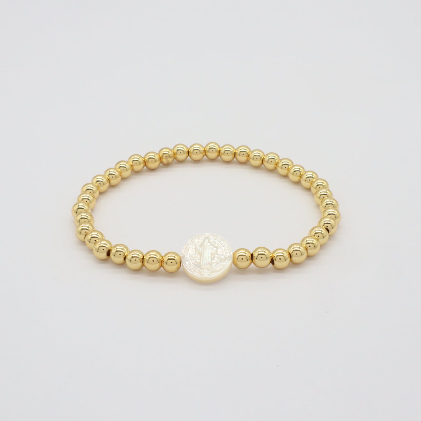 Factory Newest Wholesale Manufacture OEM Customized Handmade Fashionable Brass Bead Shell Charm Bracelet For Gift Women