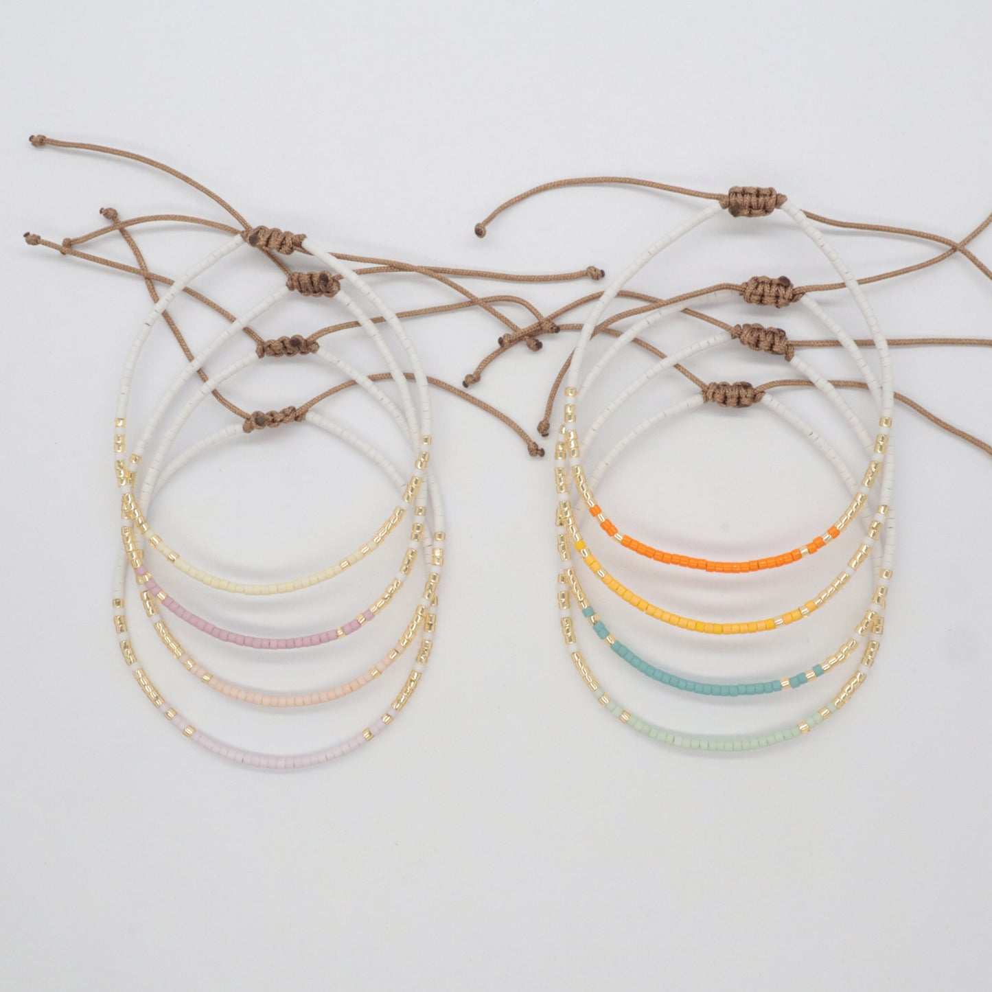 Custom Summer Colorful Miyuki Beads Bangle Handmade Adjustable Bracelet