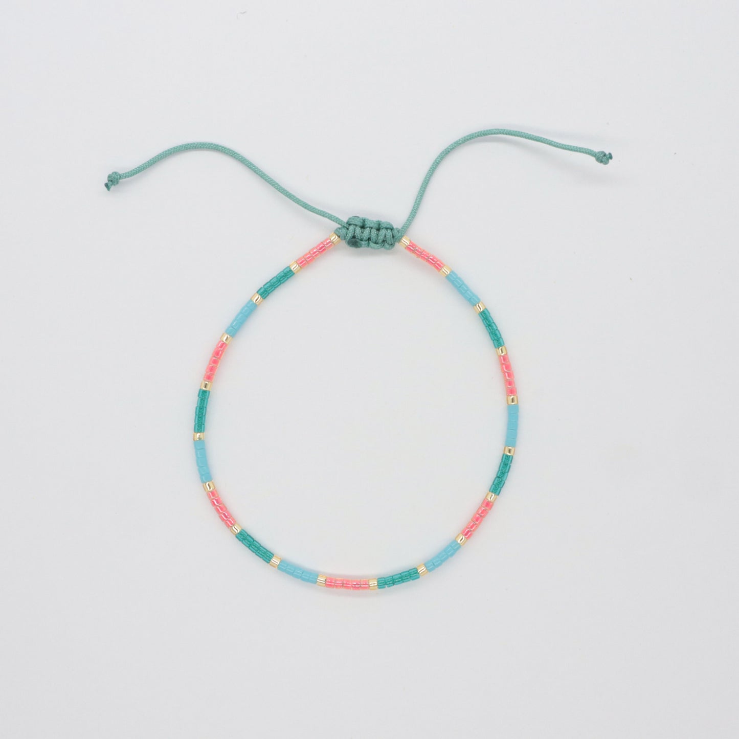 Hot Selling Custom Wholesales New Fashion Design Summer Girls Women Gifts Jewelry 16cm Adjustable Handmade Beads Bangle Miyuki Bracelet
