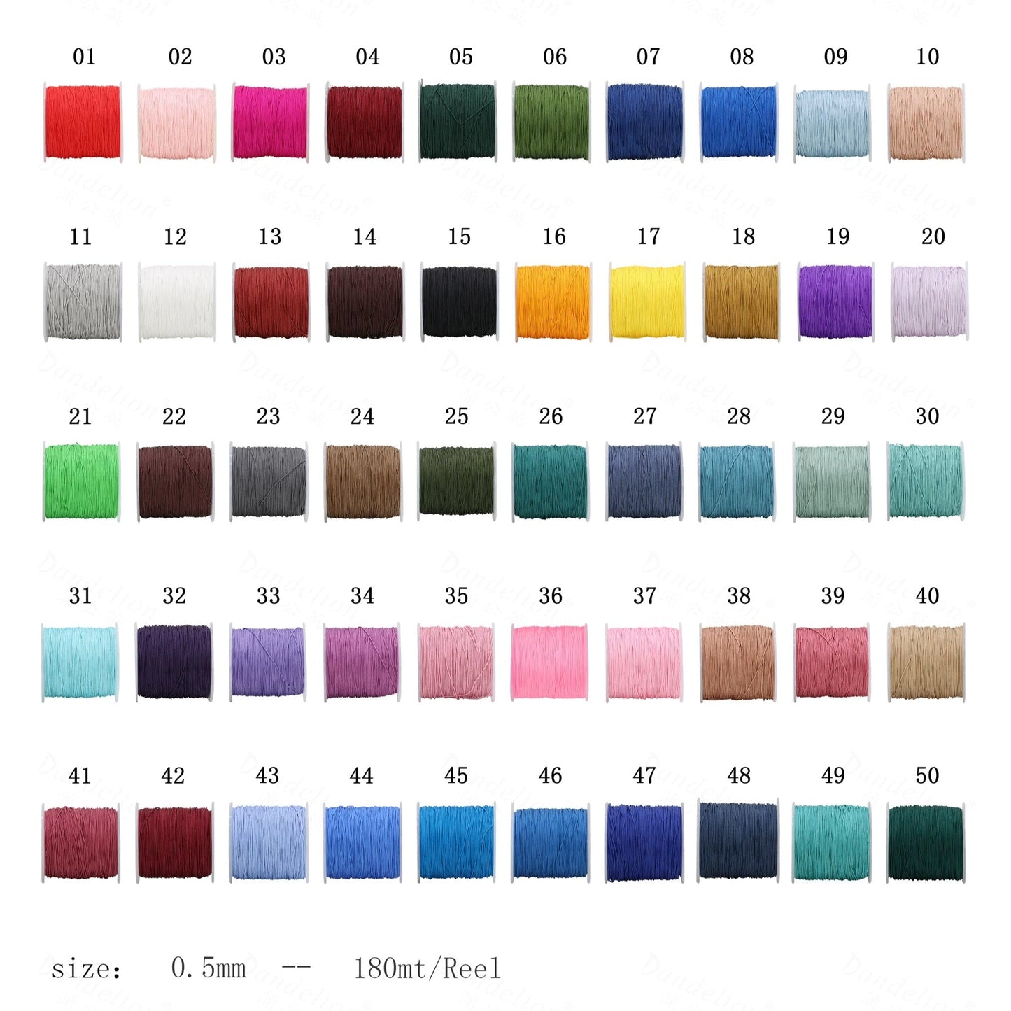 Cotton Wire Line 71  Thin Line Color Card Handmade Crafting Wire