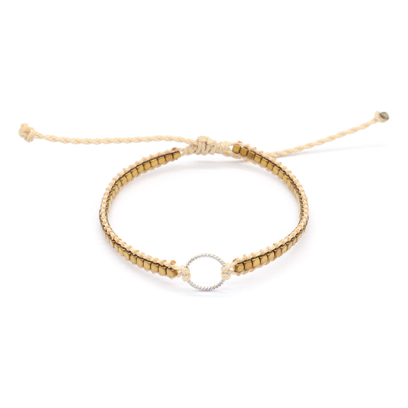 Wholesale China Factory Fashion Handmade OEM Customized Woven Adjustable 925 Sterling Silver Round Charm Hematite Beads Bracelet