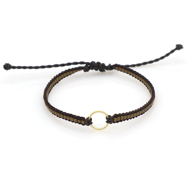 Wholesale China Factory Fashion Handmade OEM Customized Woven Adjustable 925 Sterling Silver Round Charm Hematite Beads Bracelet